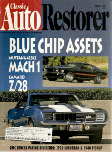 CLASSIC AUTO RESTORER 1996 JAN - 69 Z/28, 69 MACH 1 428CJ, 39 SUBURBAN, AC-101*